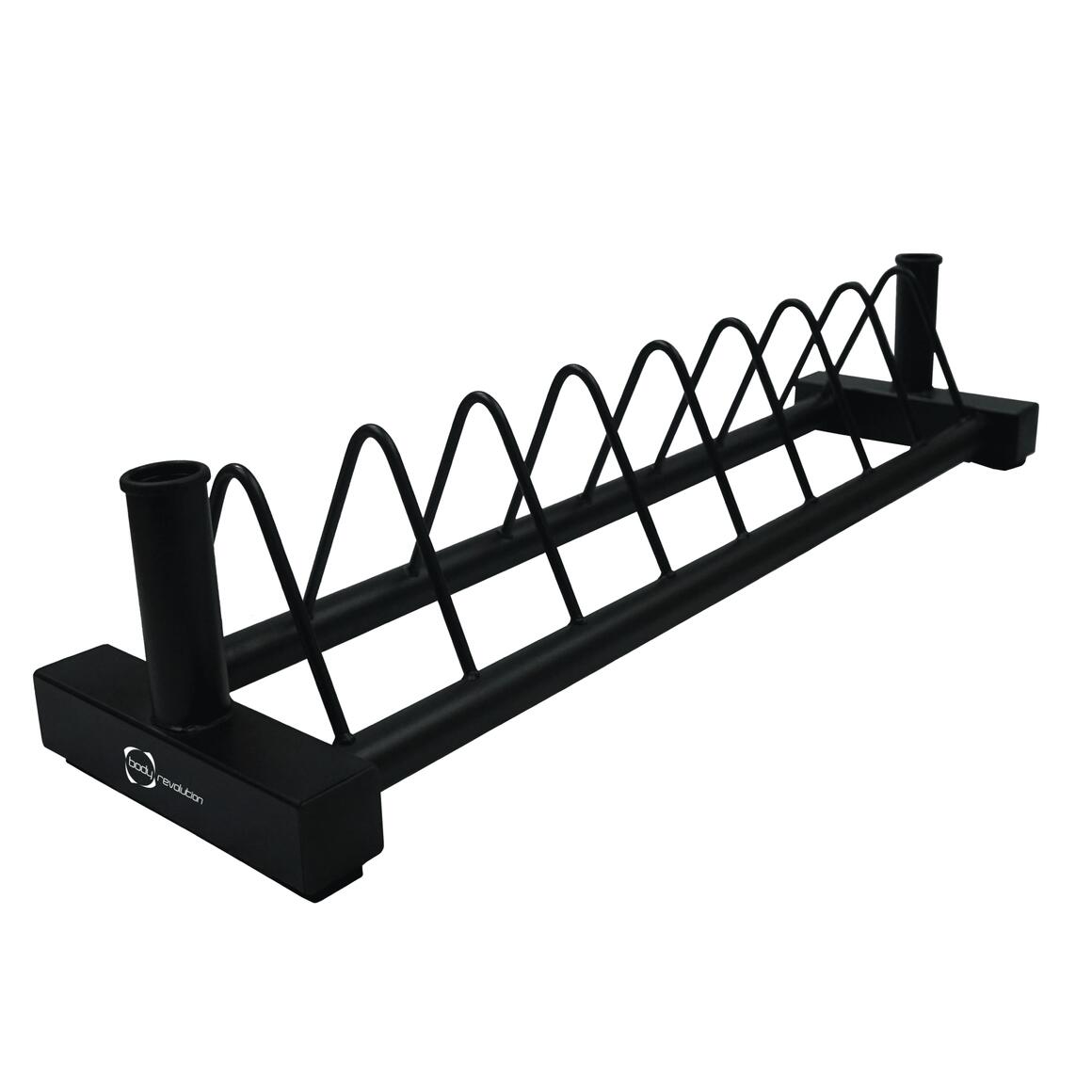 BODY REVOLUTION Olympic Bumper Weight Plate and Bar Storage Rack