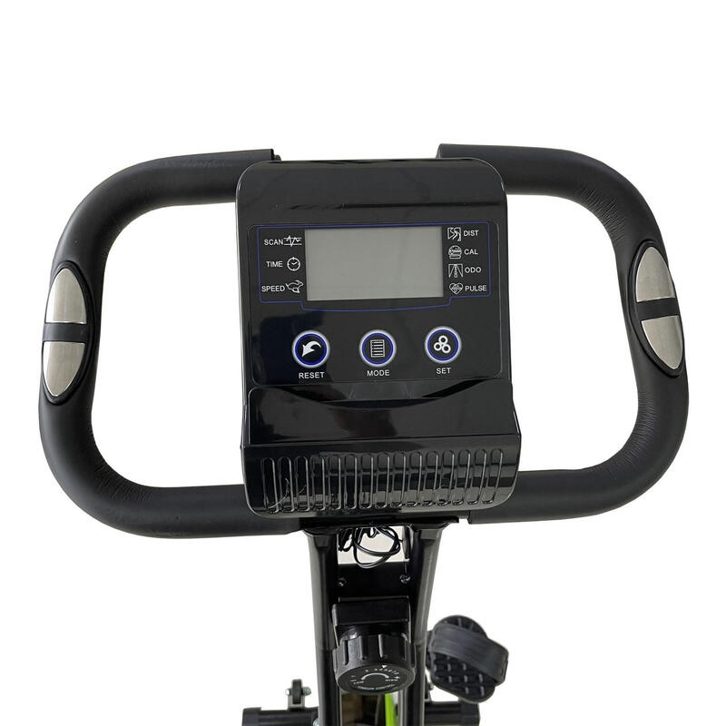Bicicleta fitness pliabila X-Bike, cu reglaj rezistenta la pedalare, DHS 8001
