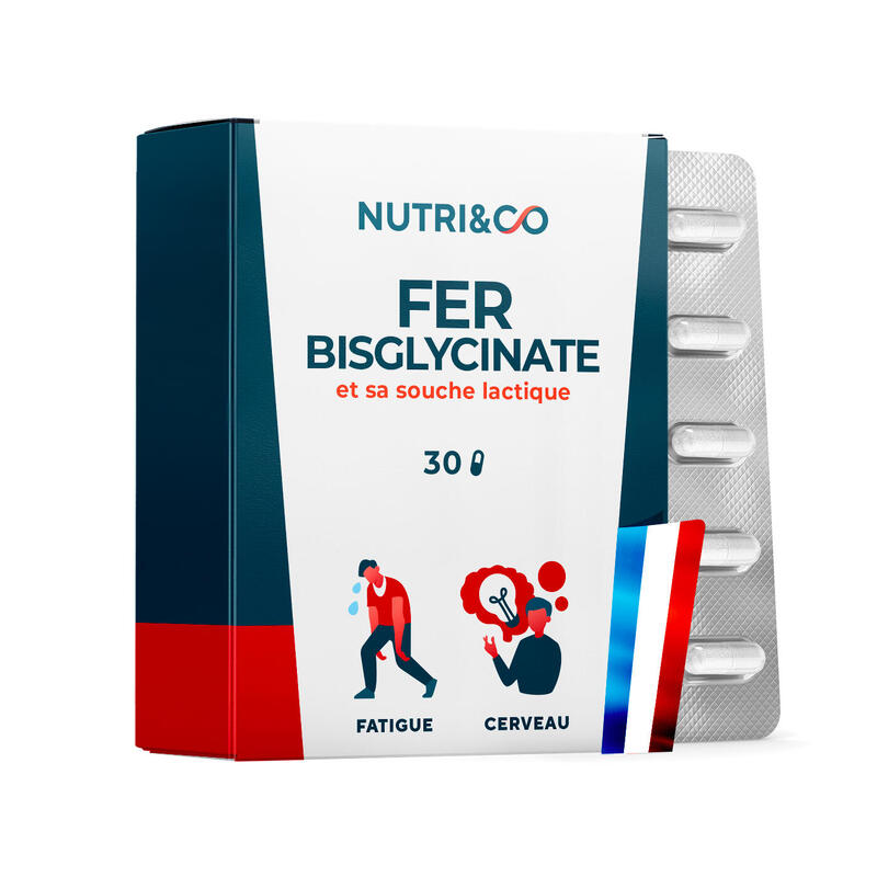 Le Fer Bisglycinate - Sportifs - Carence et Fatigue - 30 gélules