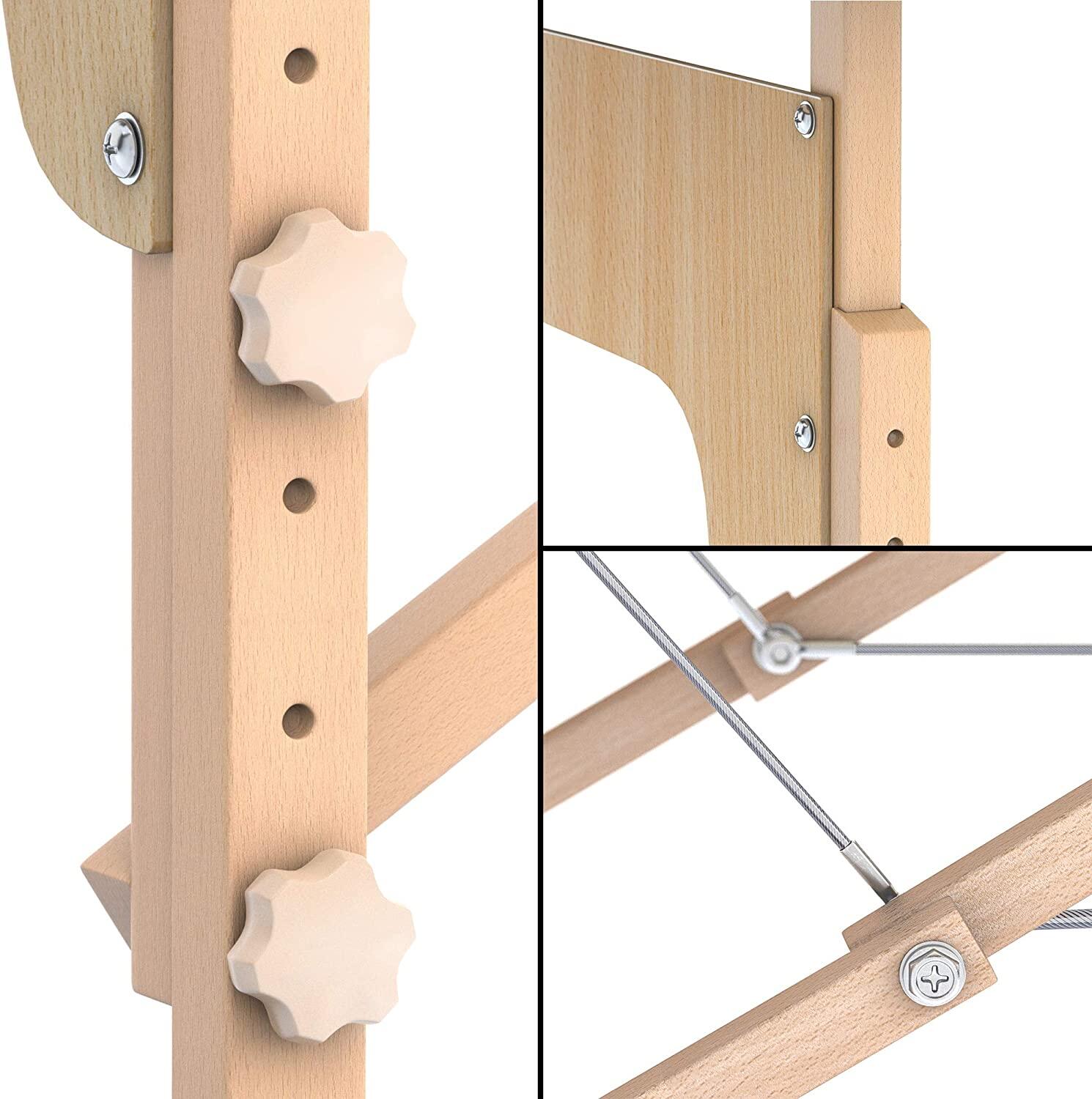 Lettino massaggio professionale 2 zone in legno richiudibile e trasportabile 5/7