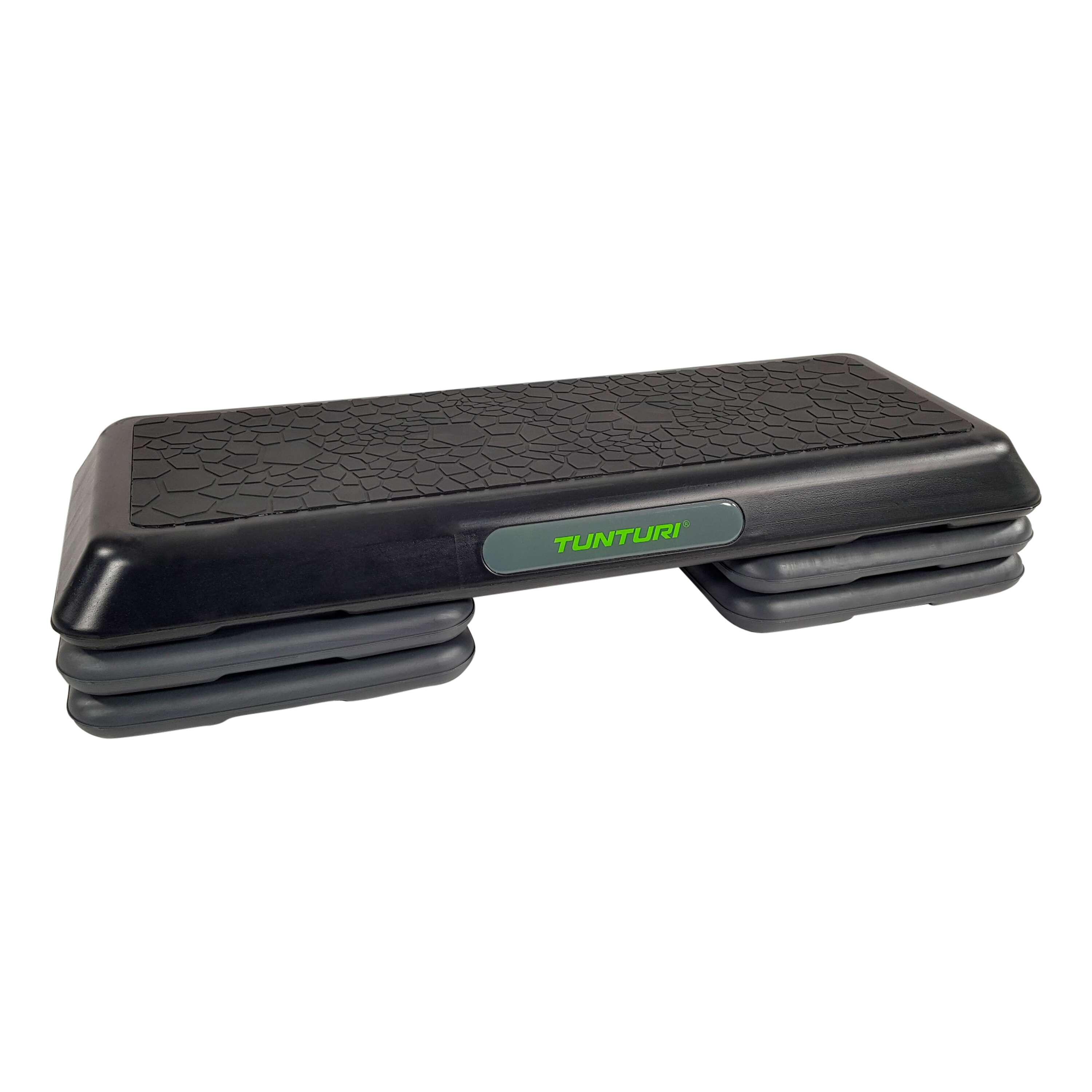 TUNTURI Verstellbarer Aerobic Stepper - Step Bank - XXL - 3 Stufen - rutschfest