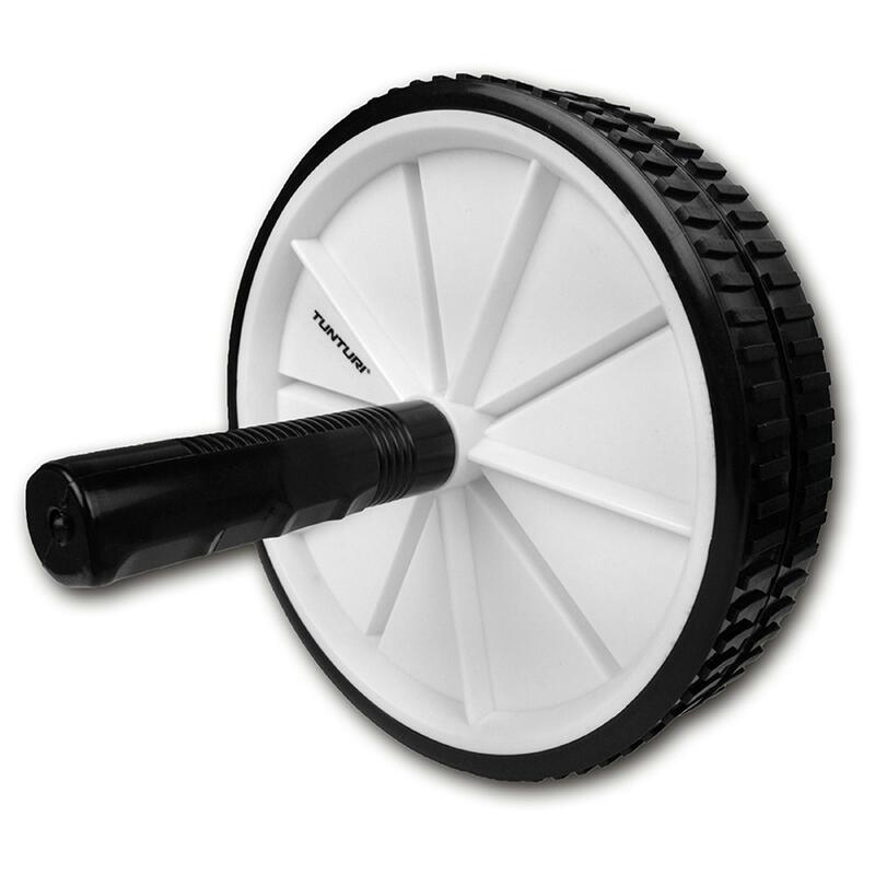 Tunturi Double Exercise Wheel Ab Roller Schwarz mit Weiss
