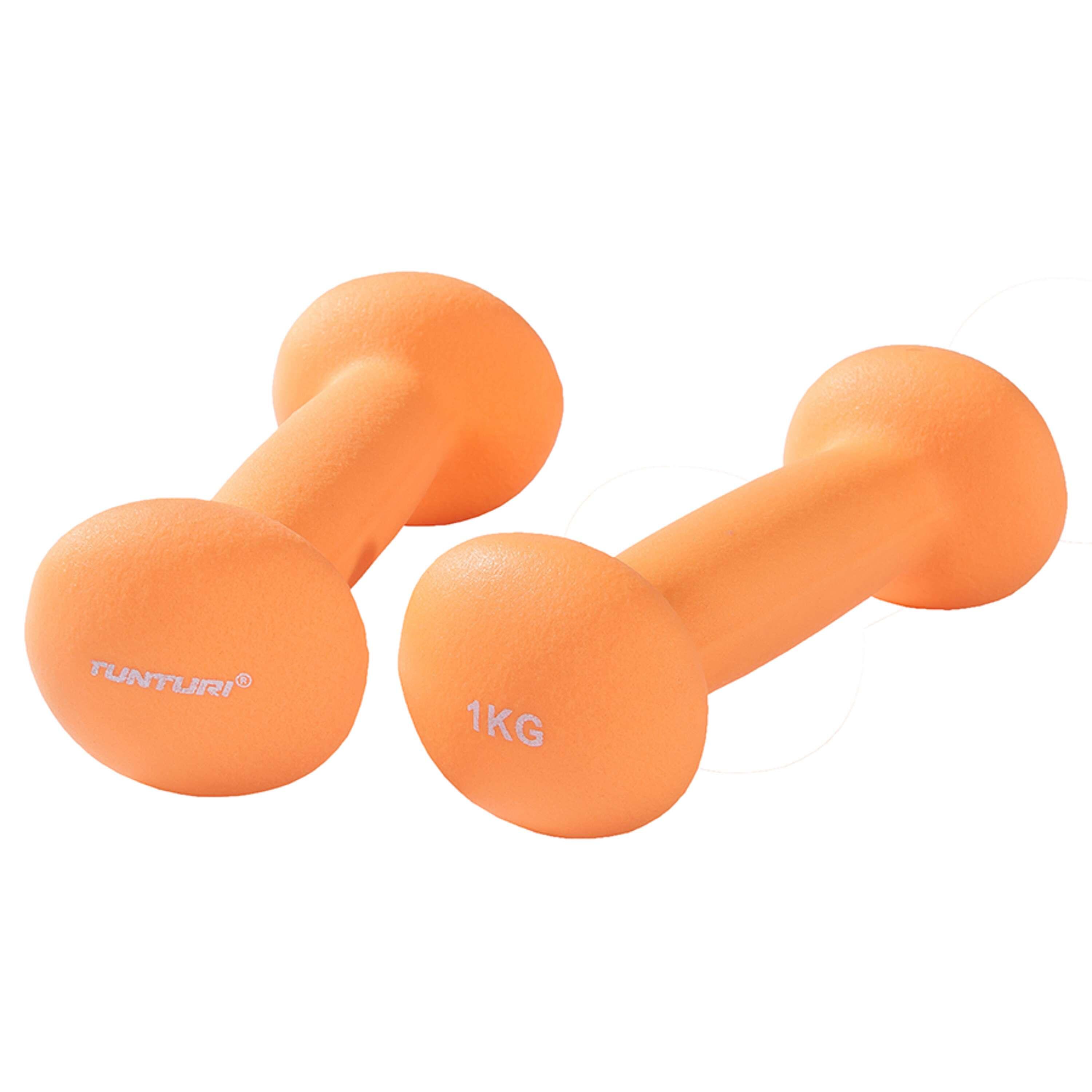 Neoprene dumbbells Tunturi 2 x 1 kg