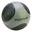 Tunturi PVC Medizin Ball 5 kg Schwarz mit Grau