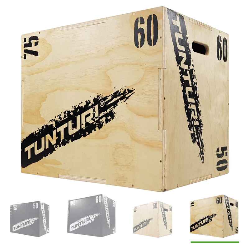 Plyo Box - verfügbar in 50 x 60 x 75 cm - Sprungbox aus Holz
