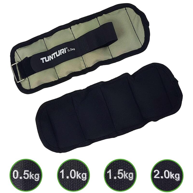 Tuntur Set Arm & Bein Gewichtmanschetten 2 x 0.5 kg Grau