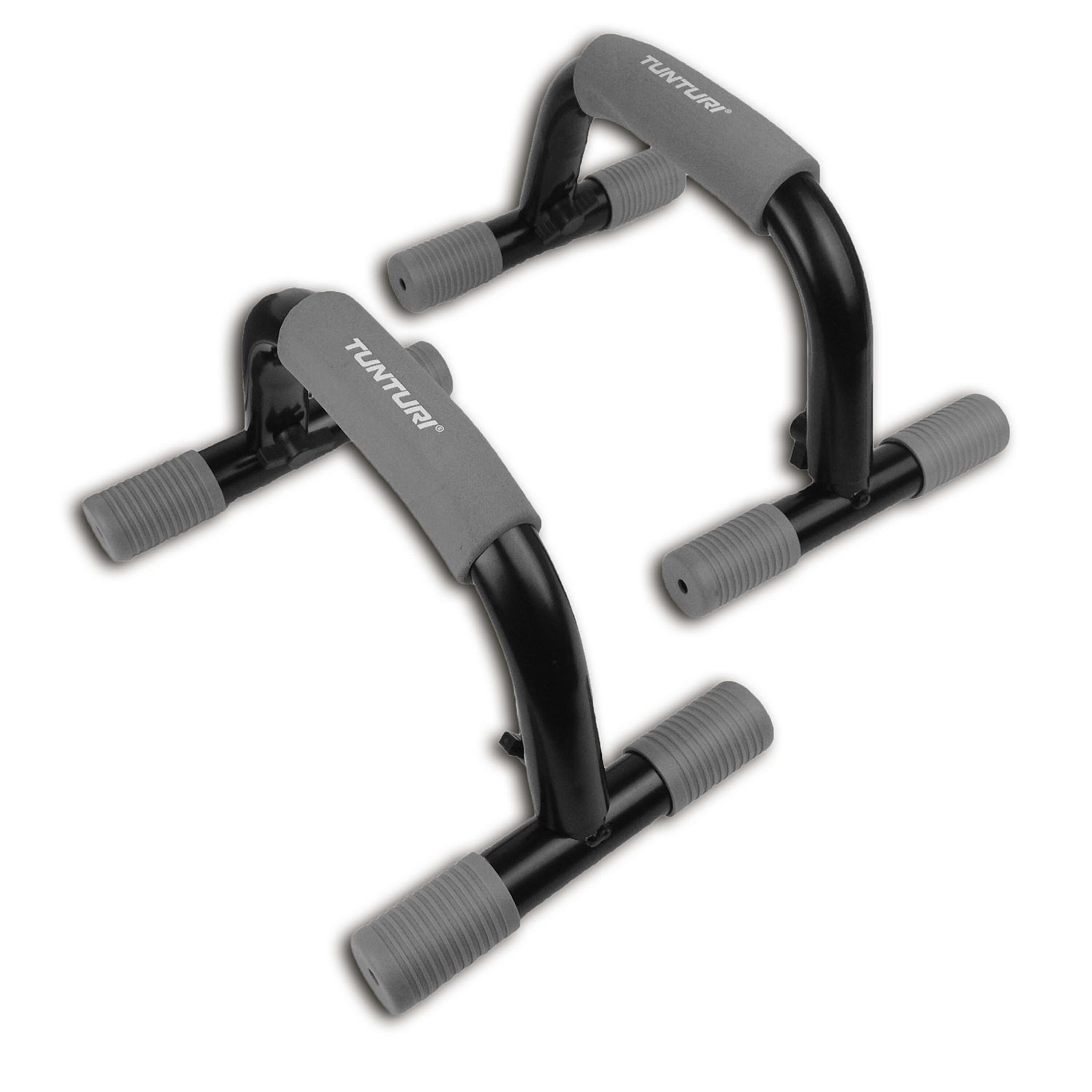 TUNTURI Roterende Opdruksteunen - Parallettes -Push-up Bar - Push-up Steun - Metaal