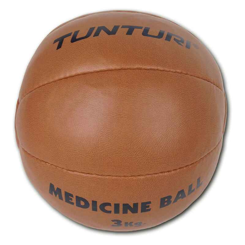 Medizinball - Functional Training - Ball aus Kunstleder - in Braun