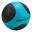 Tunturi PVC Medizin Ball 4 kg Schwarz mit Blau