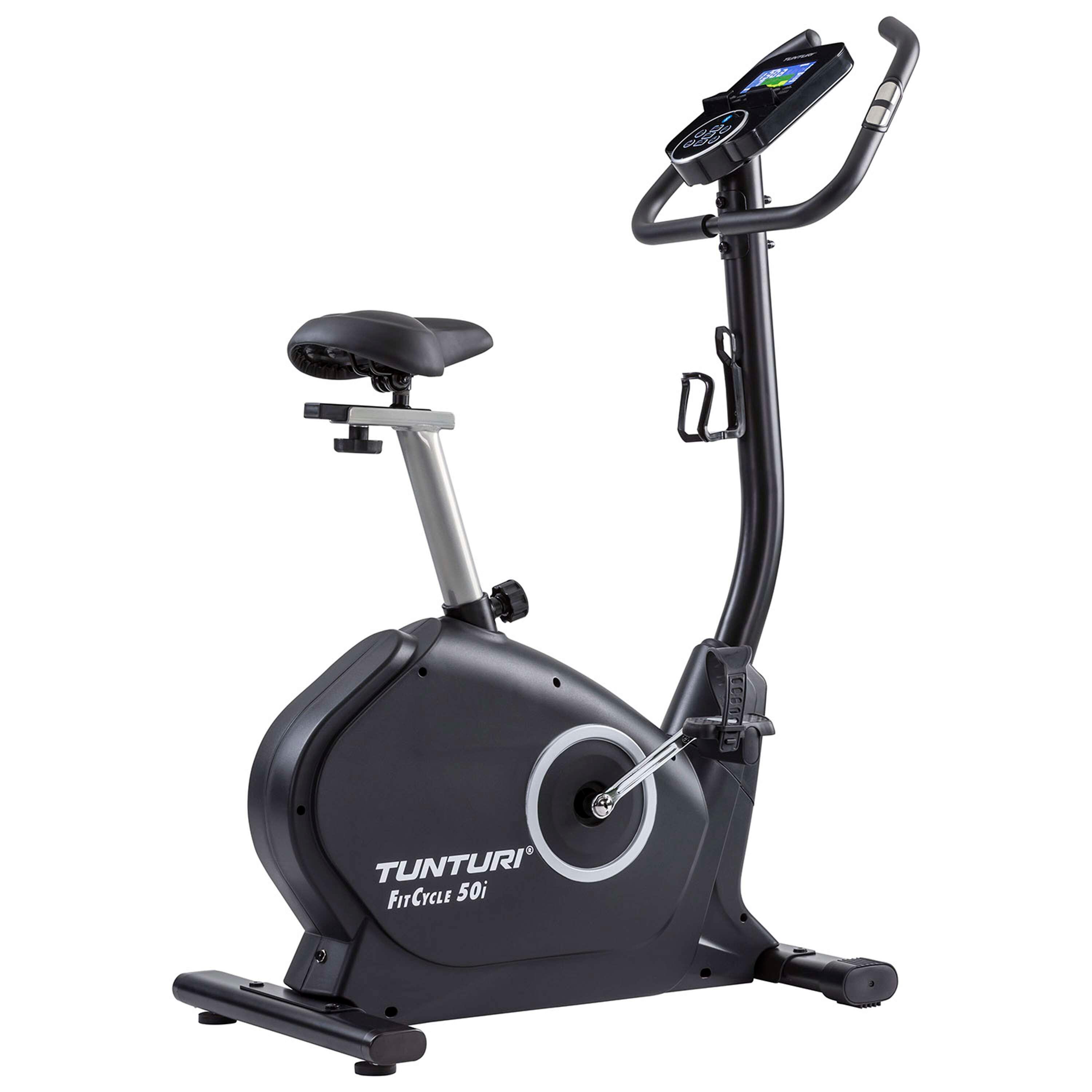 TUNTURI Heimtrainer - Ergometer - 150 kg Benutzergewicht - LCD-Anzeige - FitCycle 50i