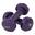 Vinyl Dumbbells 1.0kg, Purple, Pair