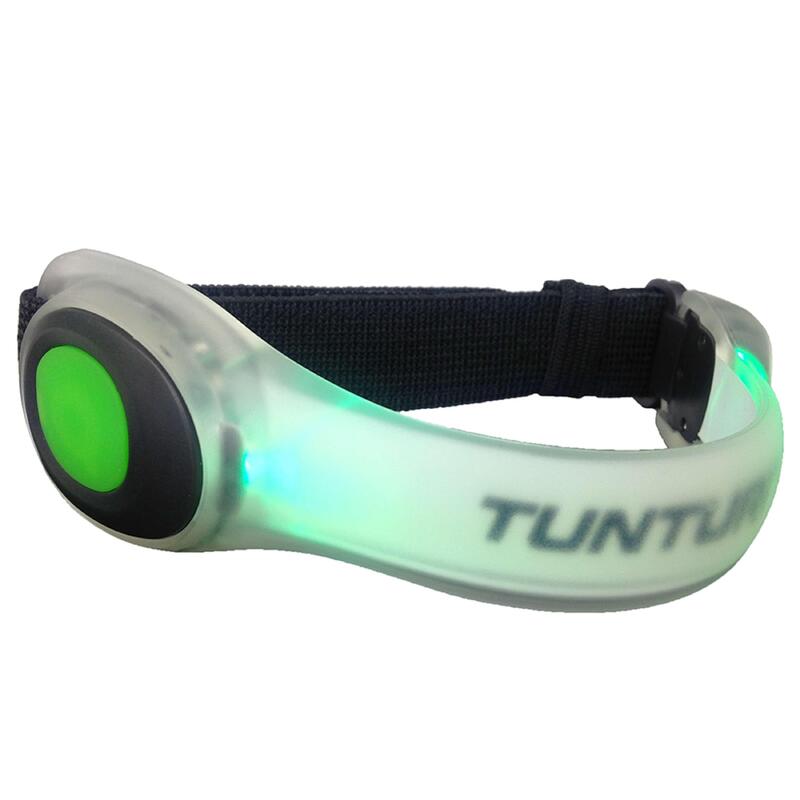 4x LED Leuchtarmband Joggen Reflektorband Blinklicht Sport Armband Grün
