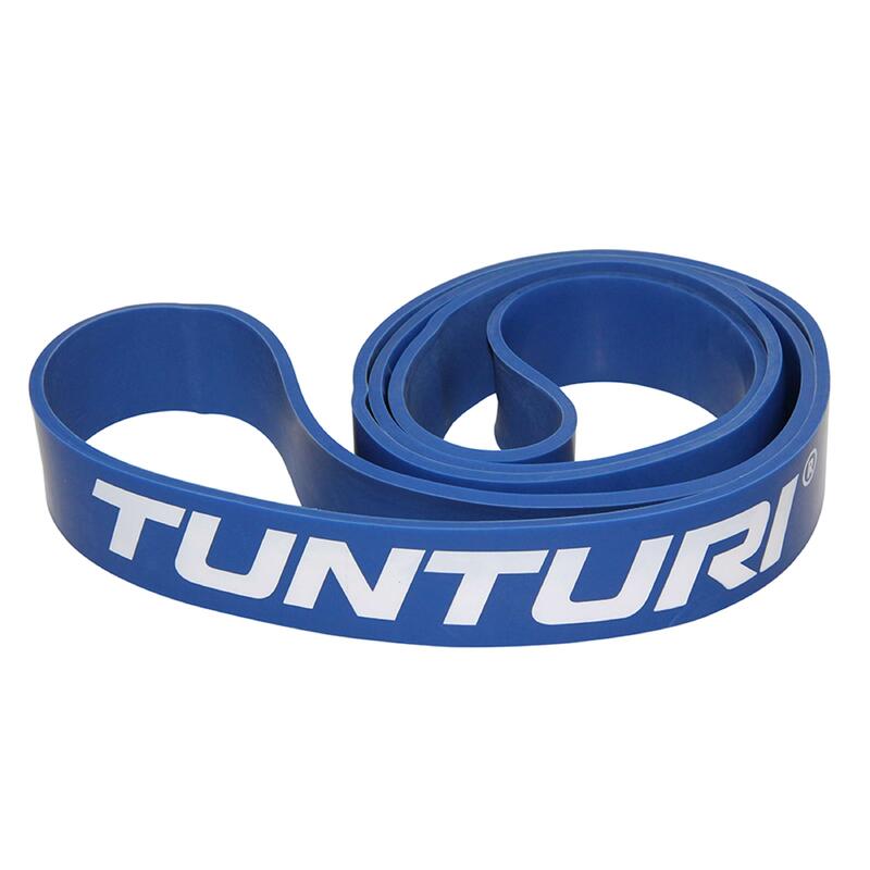 Bande de force powerband dur pour musculation bleu