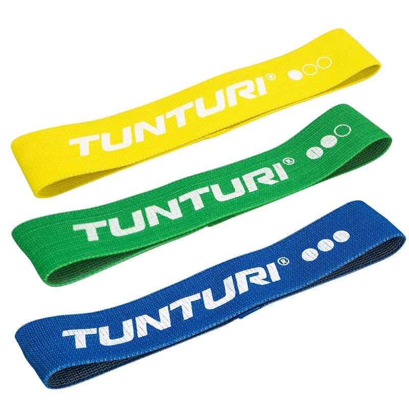 Textile Tunturi Resistance Bands Set 3-piece Environmentally Friendly