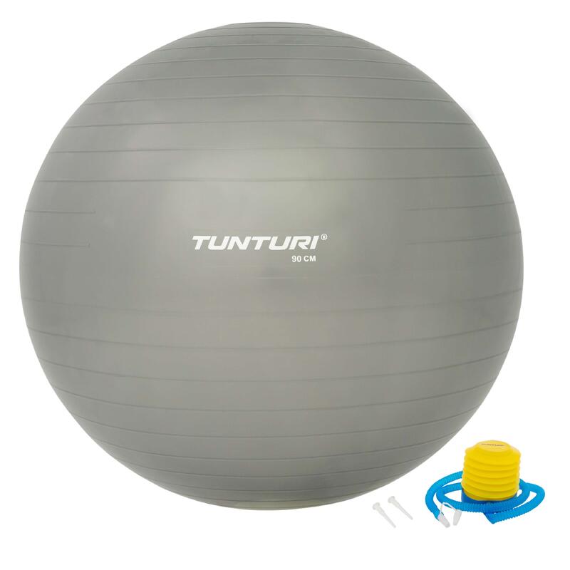 Gymnastický míč TUNTURI 90 cm stříbrný