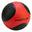 Tunturi PVC Medizin Ball 3 kg Schwarz mit Rot