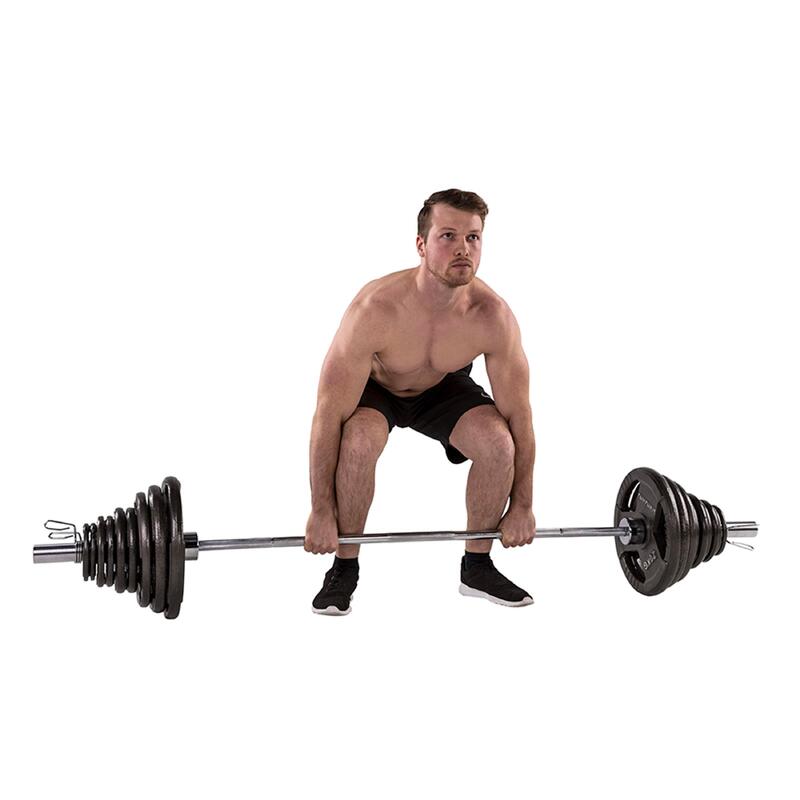 Gryf do hantli - Olympic Tri Grip - 100 kg - 183,4 cm