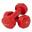 Vinyl Dumbbells 3.0kg, Red, Pairc