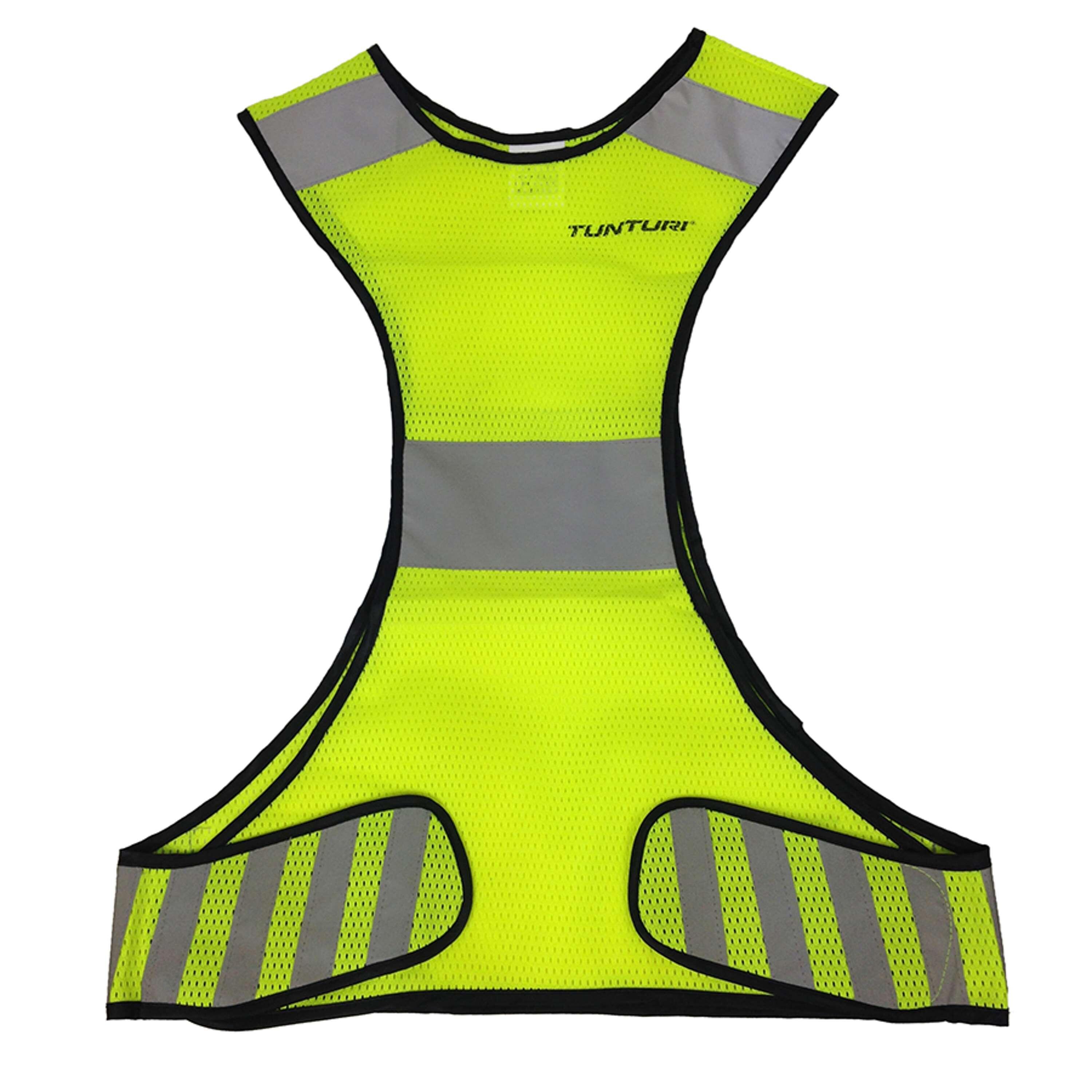 Tunturi - Veste Running Sécurité Réflechissante  X-shape M Jaune Fluo - Gilet De Visibilité - Jaune - Taille Unique - Decathlon
