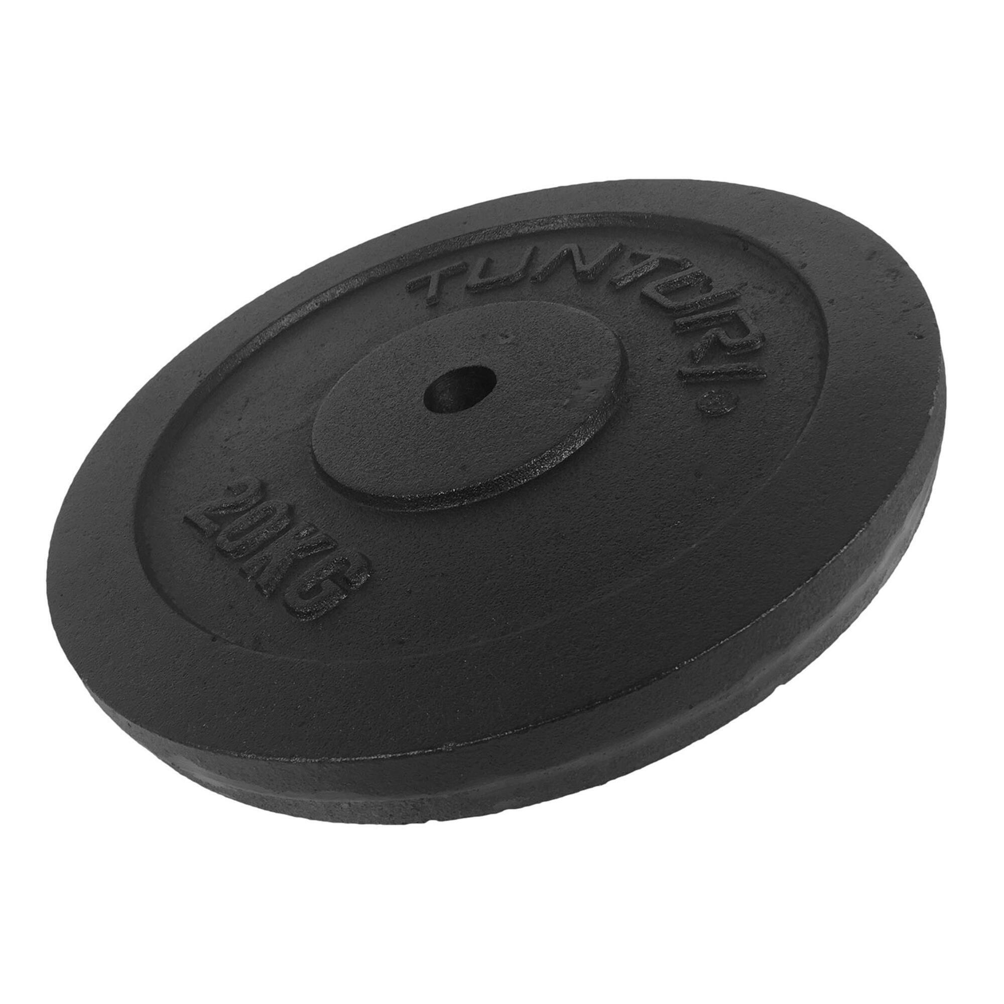 Discos Preto Estandar 30mm - 20kg. Formato: individual