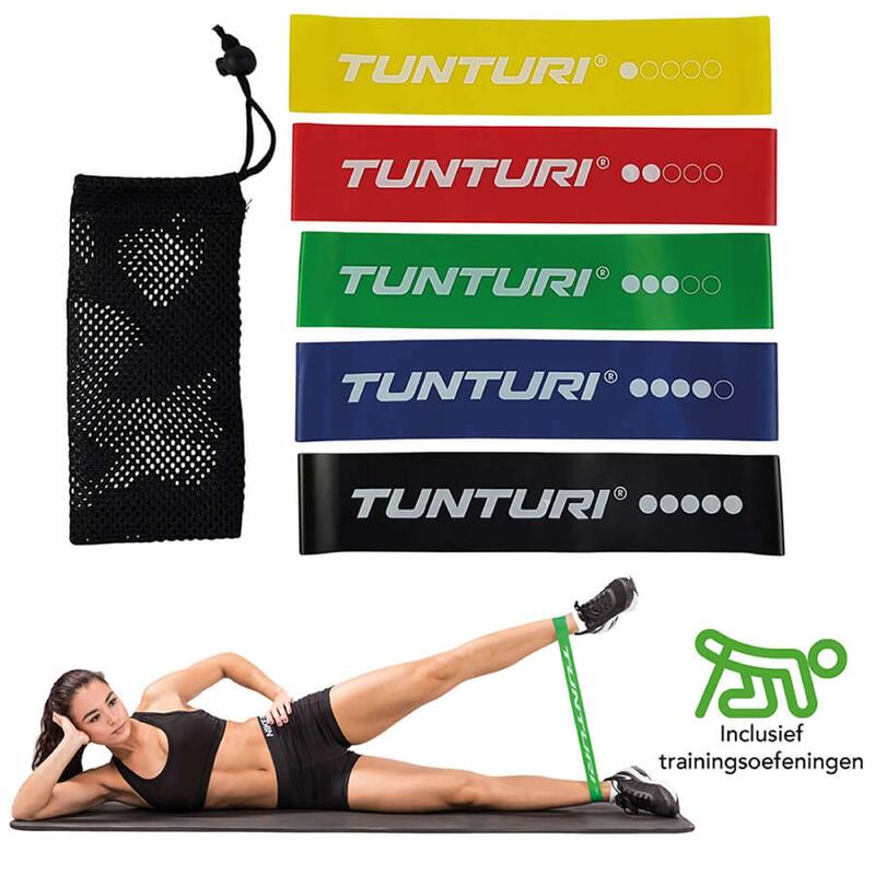 Resistance Band Set - Weerstandsbanden - Fitness elastiek - 5 stuks