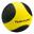 Tunturi PVC Medizin Ball 1 kg Schwarz mit Gelb