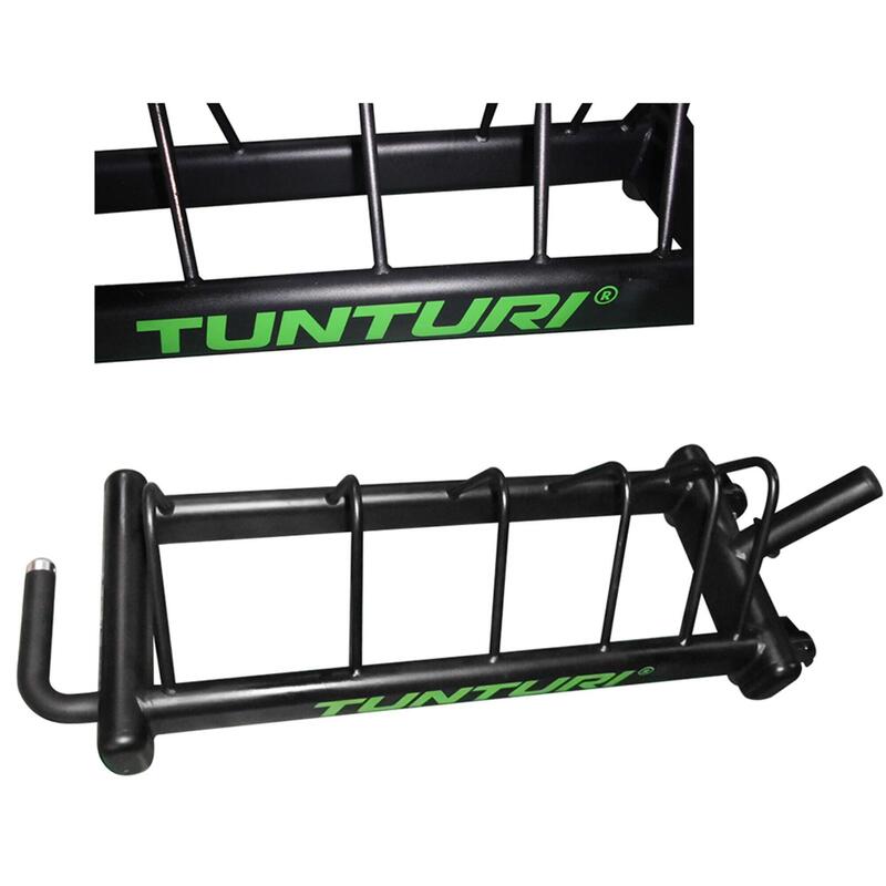 Tunturi Bumper Plate Carry Rack Ständer auf Rädern Schwarz