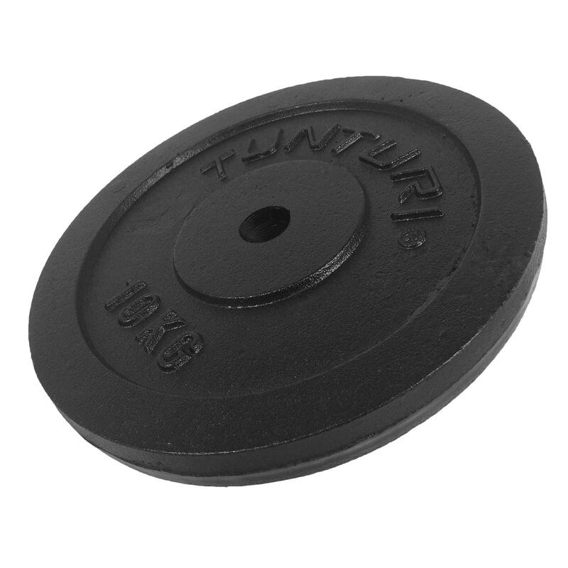 Disque musculation 10kg noir, unité