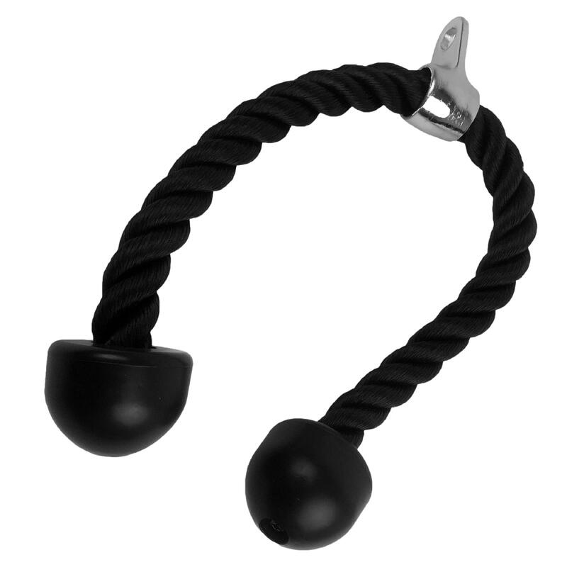 Tunturi Doppel-Trizeps-Seil für Kabelzug Schwarz