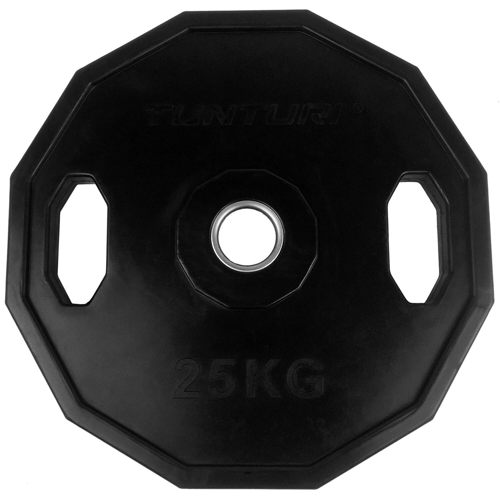 Discos Olimpicos Olympic Rubber Plates - 25kg. Formato: individual