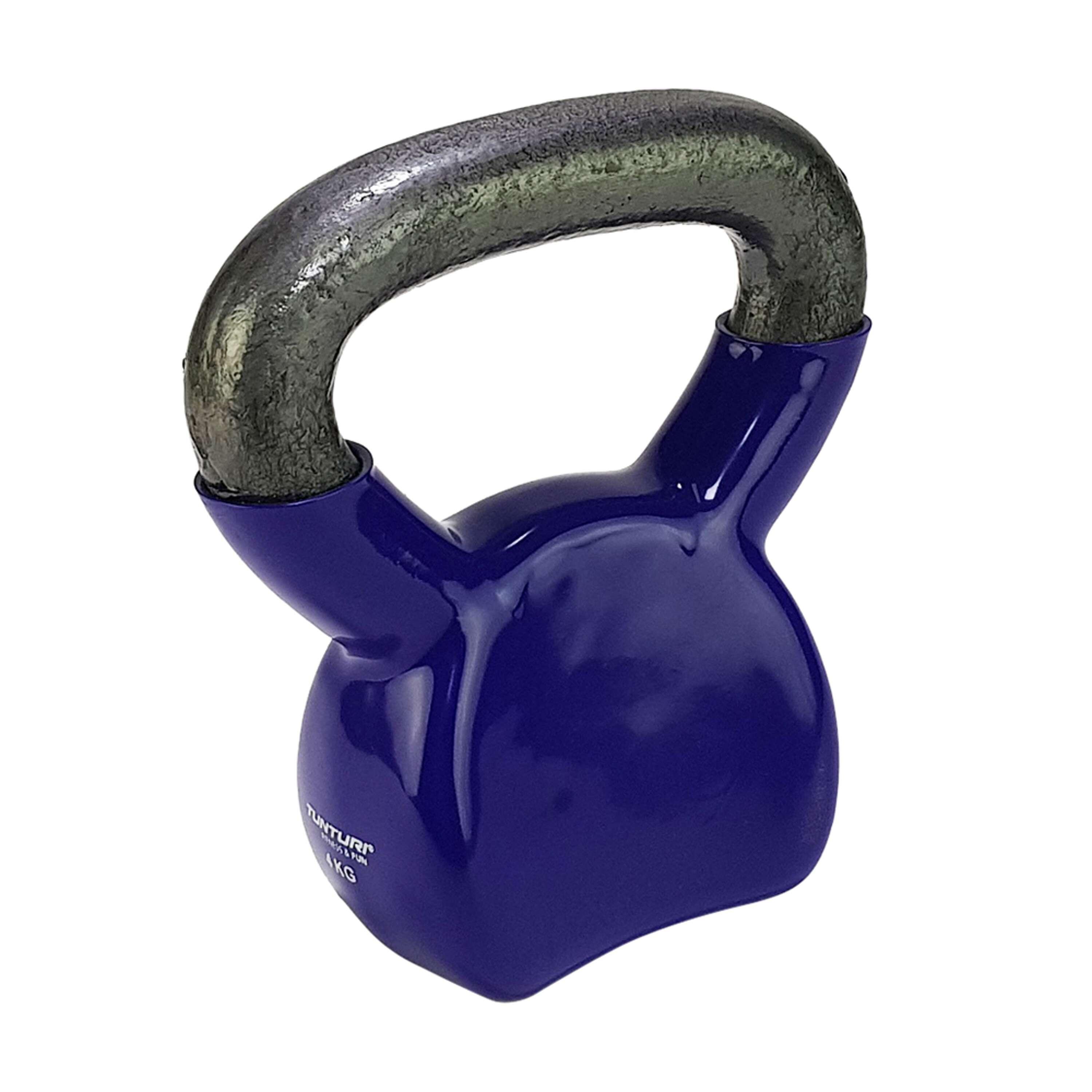 Kettlebell in vinile fuso 4 kg