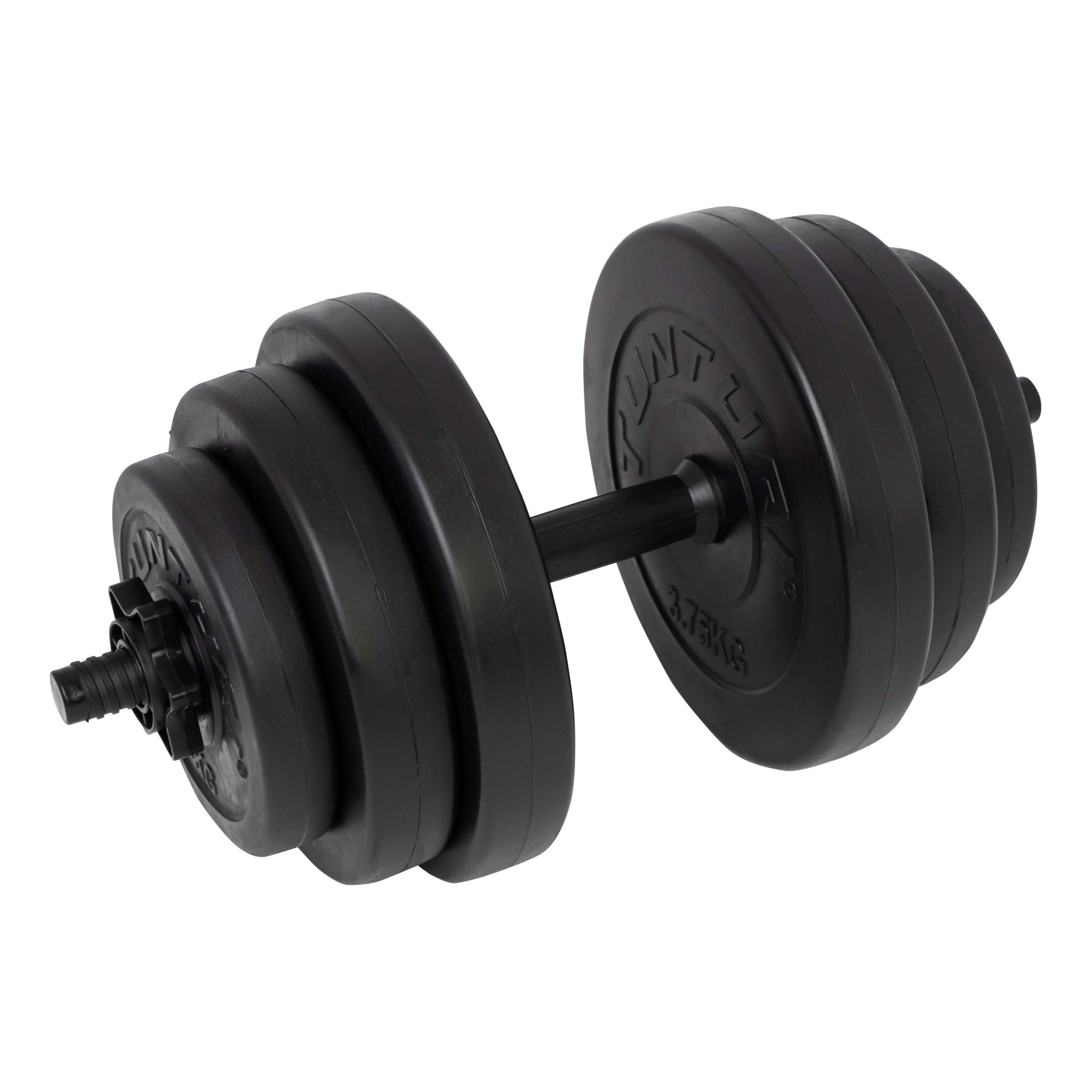TUNTURI Pesas Ajustables Tunturi Vinilo Negro 15 kg