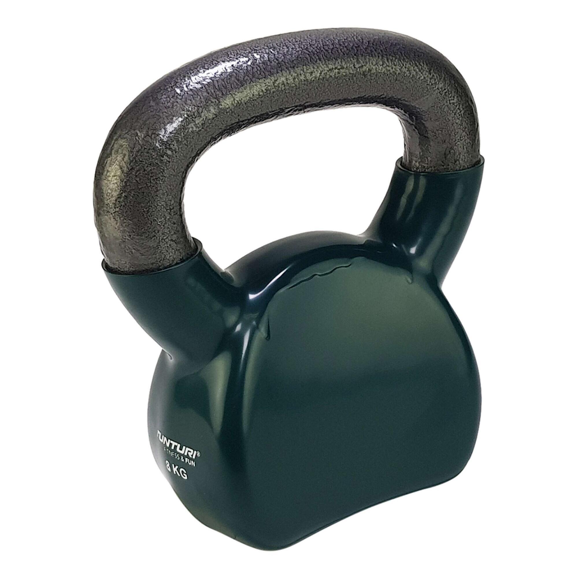 Kettlebell in vinile fuso da 8 kg