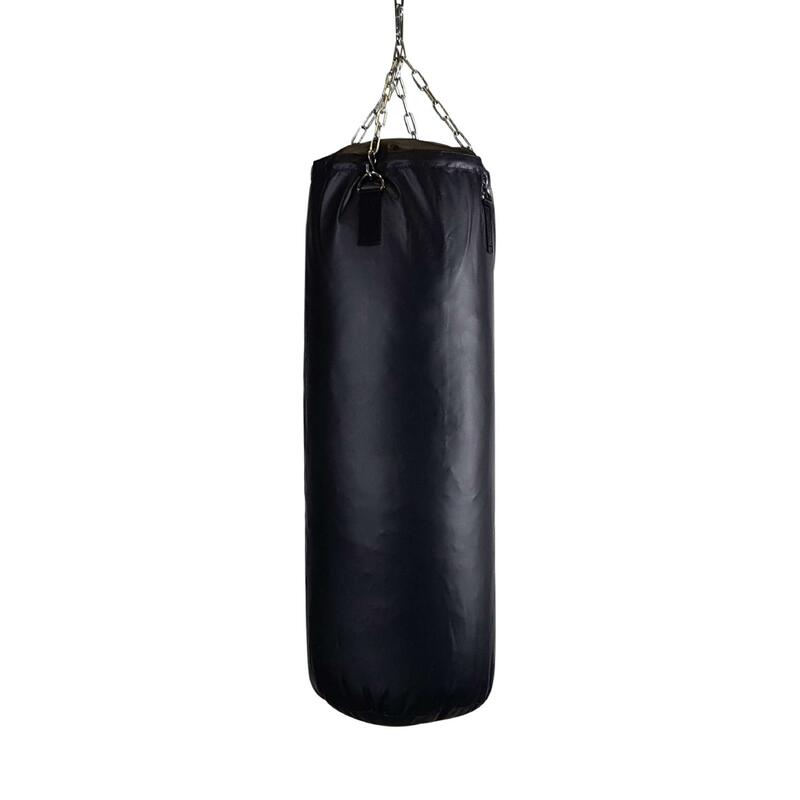 Sac de frappe punching ball boxe 100cm avec chaîne d'accrochage noir