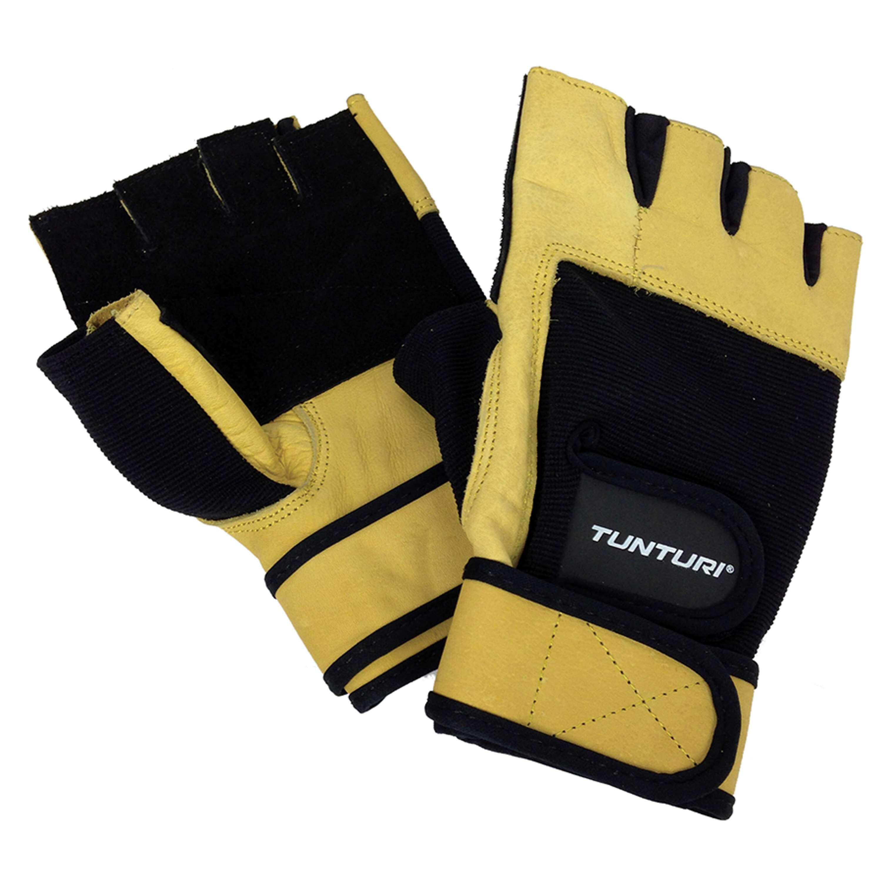 High Impact" leather bodybuilding gloves