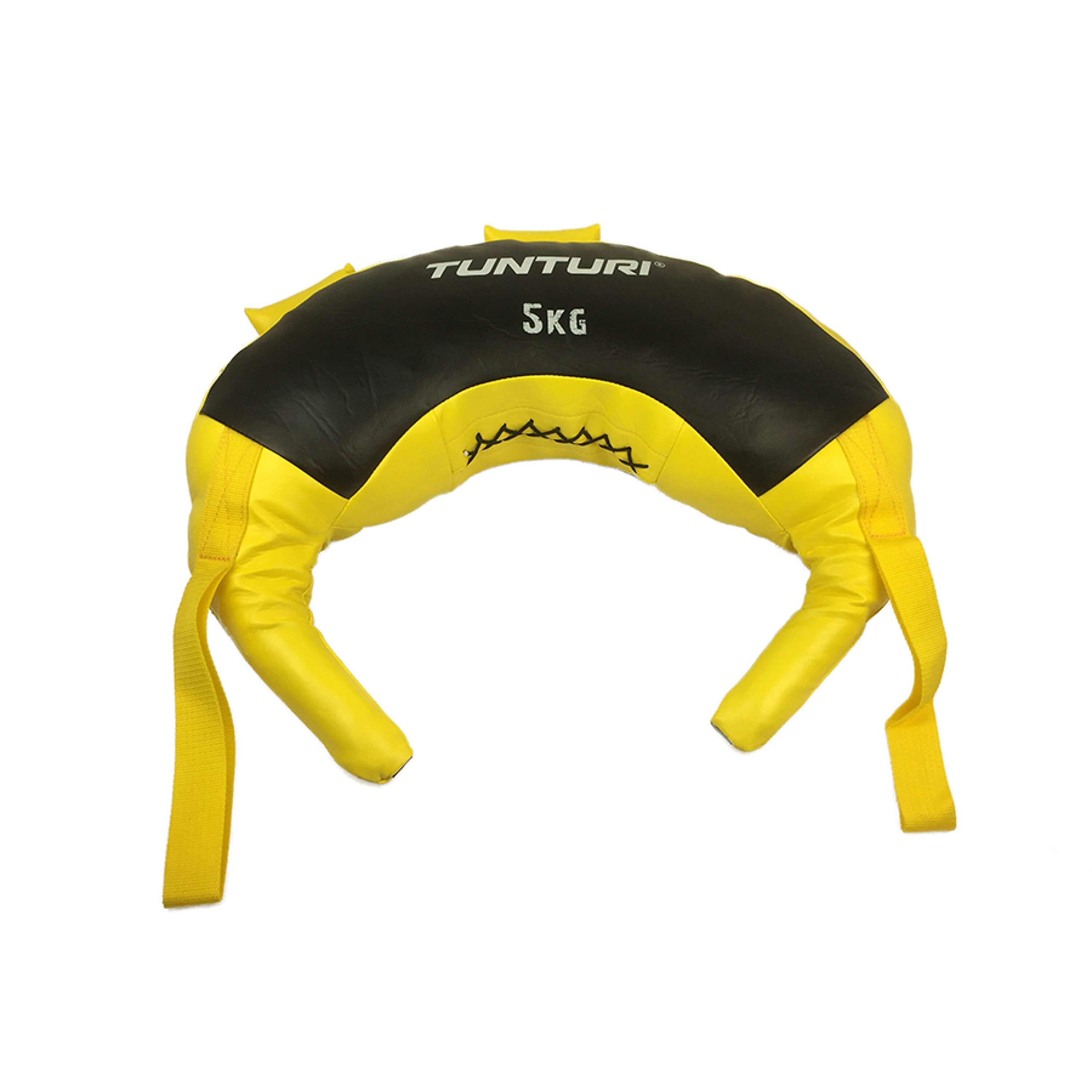 TUNTURI Bulgarian bag - Fitness sandbag voor krachttraining - Powerbag Geel