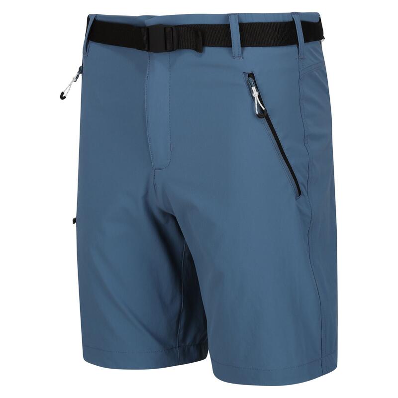 Short de randonnée extensible Regatta Xert III pour homme bleu clair