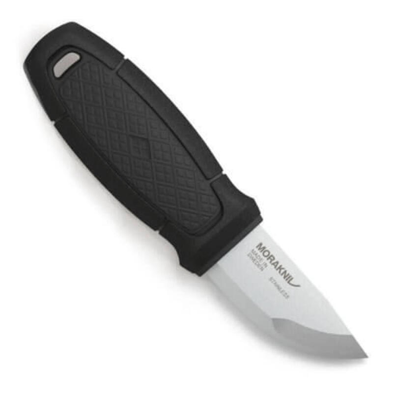 Survivalmes Eldris Neck Knife Sandvik staal - Zwart