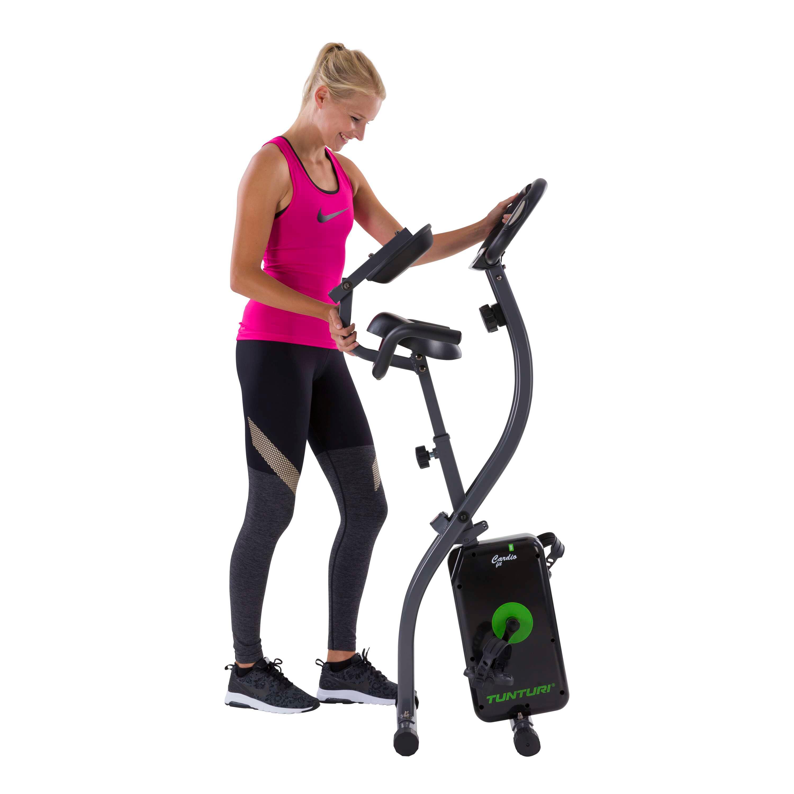 Hometrainer - Opvouwbaar - 8 weerstanden - Inclusief rugleuning - Cardio Fit B25 7/7