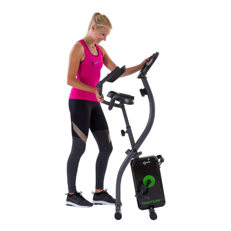 Hometrainer - Opvouwbaar - 8 weerstanden - Inclusief rugleuning - Cardio Fit B25