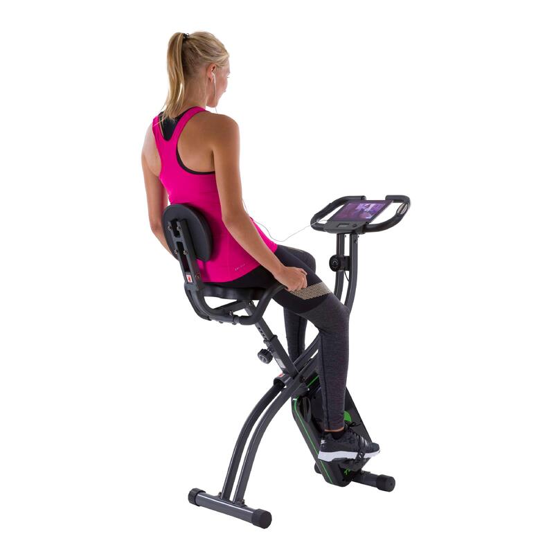 Hometrainer - Opvouwbaar - 8 weerstanden - Inclusief rugleuning - Cardio Fit B25