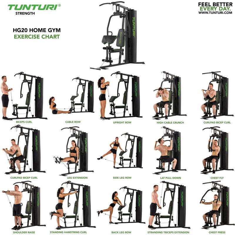 Tunturi Home Gym HG20, Aparat multifunctional robust