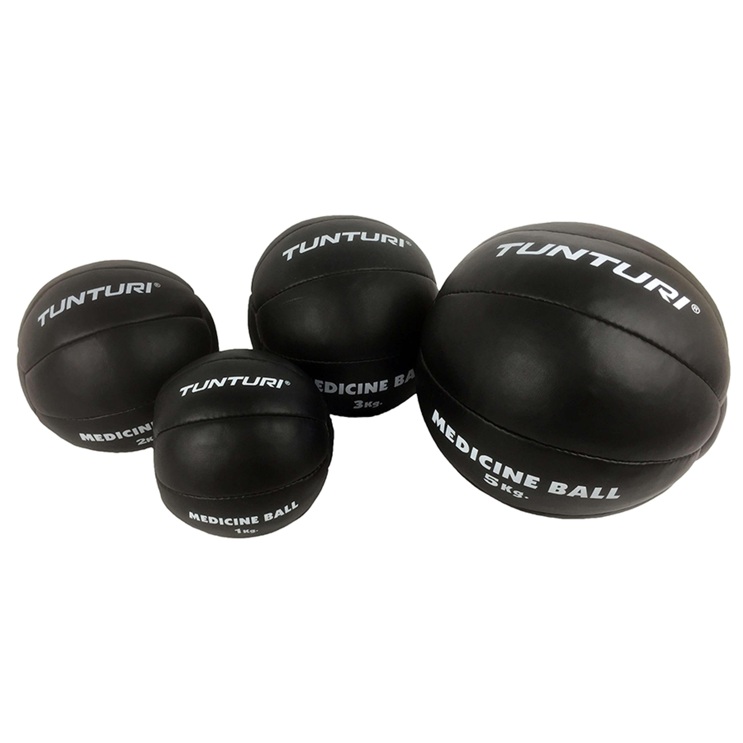 Tunturi Medizin Ball Schwarz 2 kg Schwarz 4/4