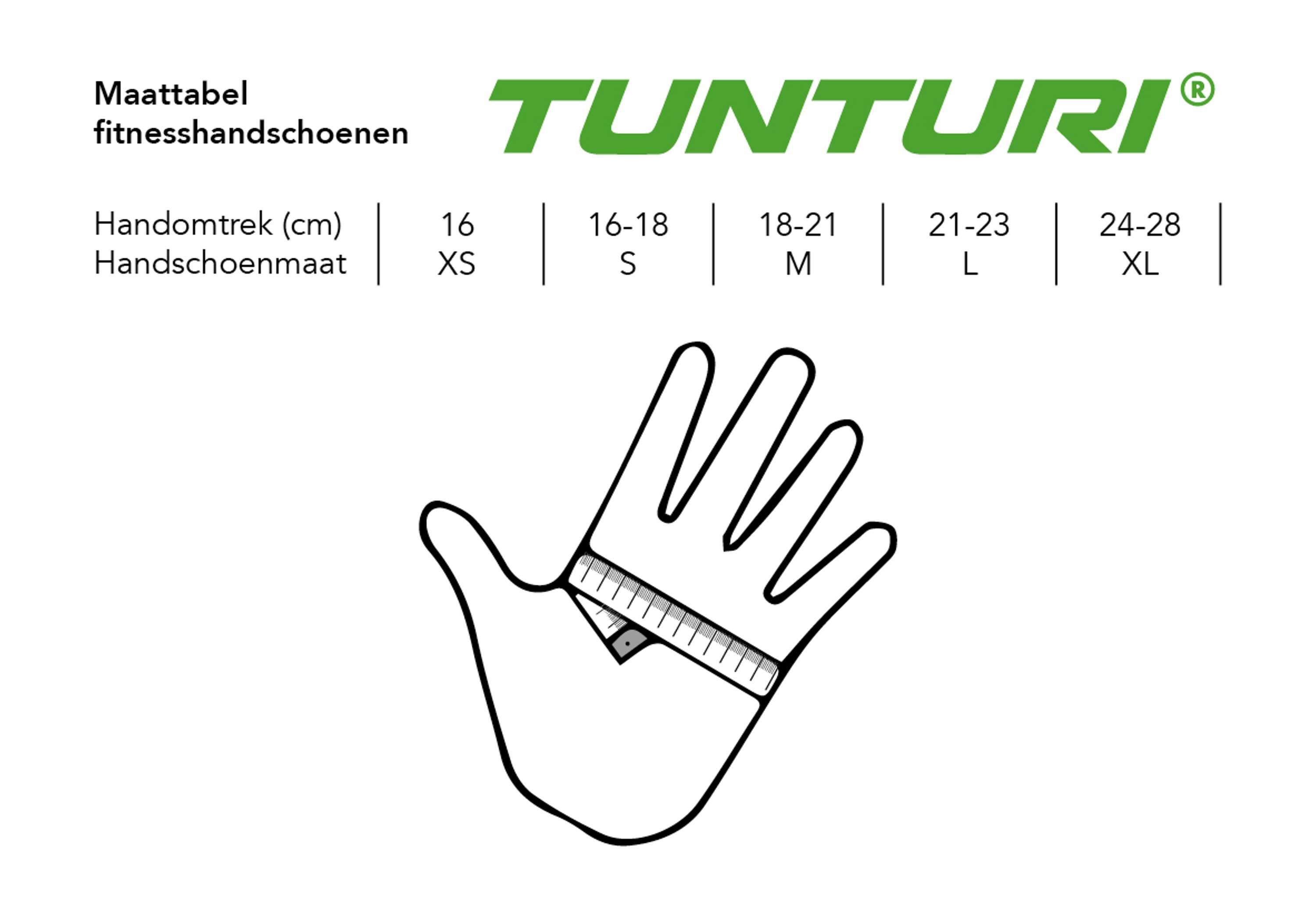 Guantes de fitness de alto impacto Tunturi con correa para la muñeca 2/2