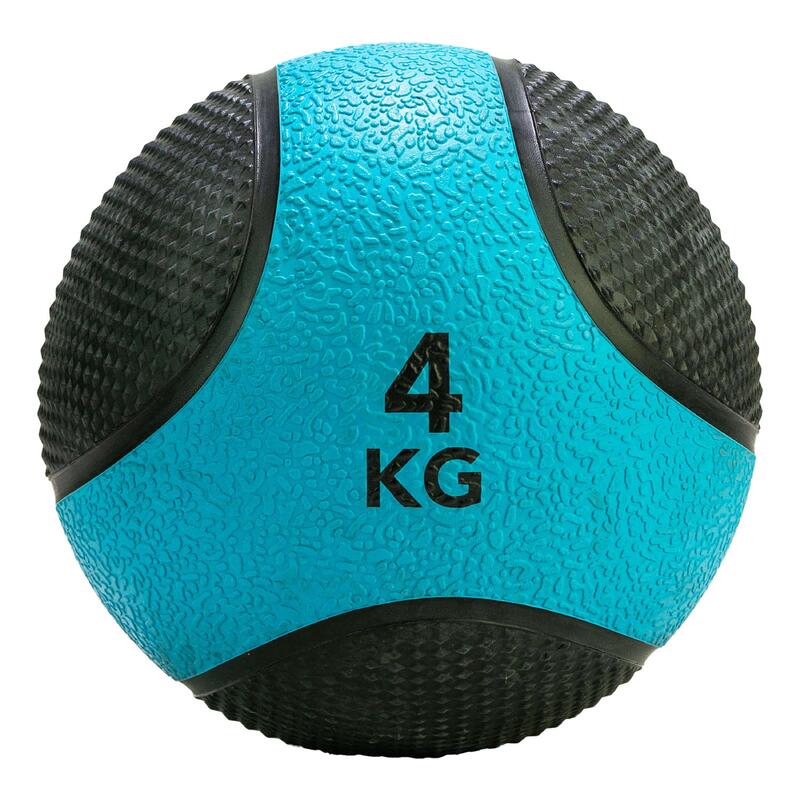 Balón medicinal Tunturi - Goma - 4 kg - Azul / Negro
