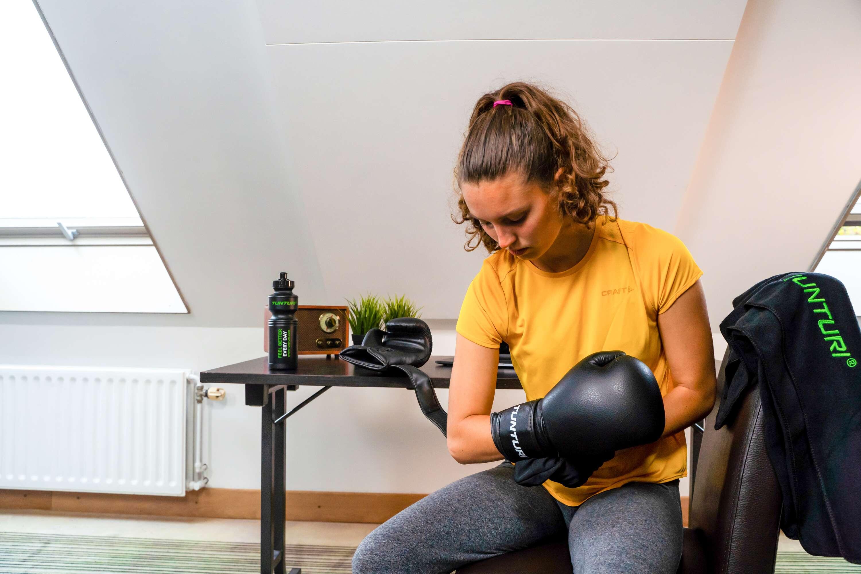 Guantoni da boxe Tunturi Allround neri imbottiti 5/7