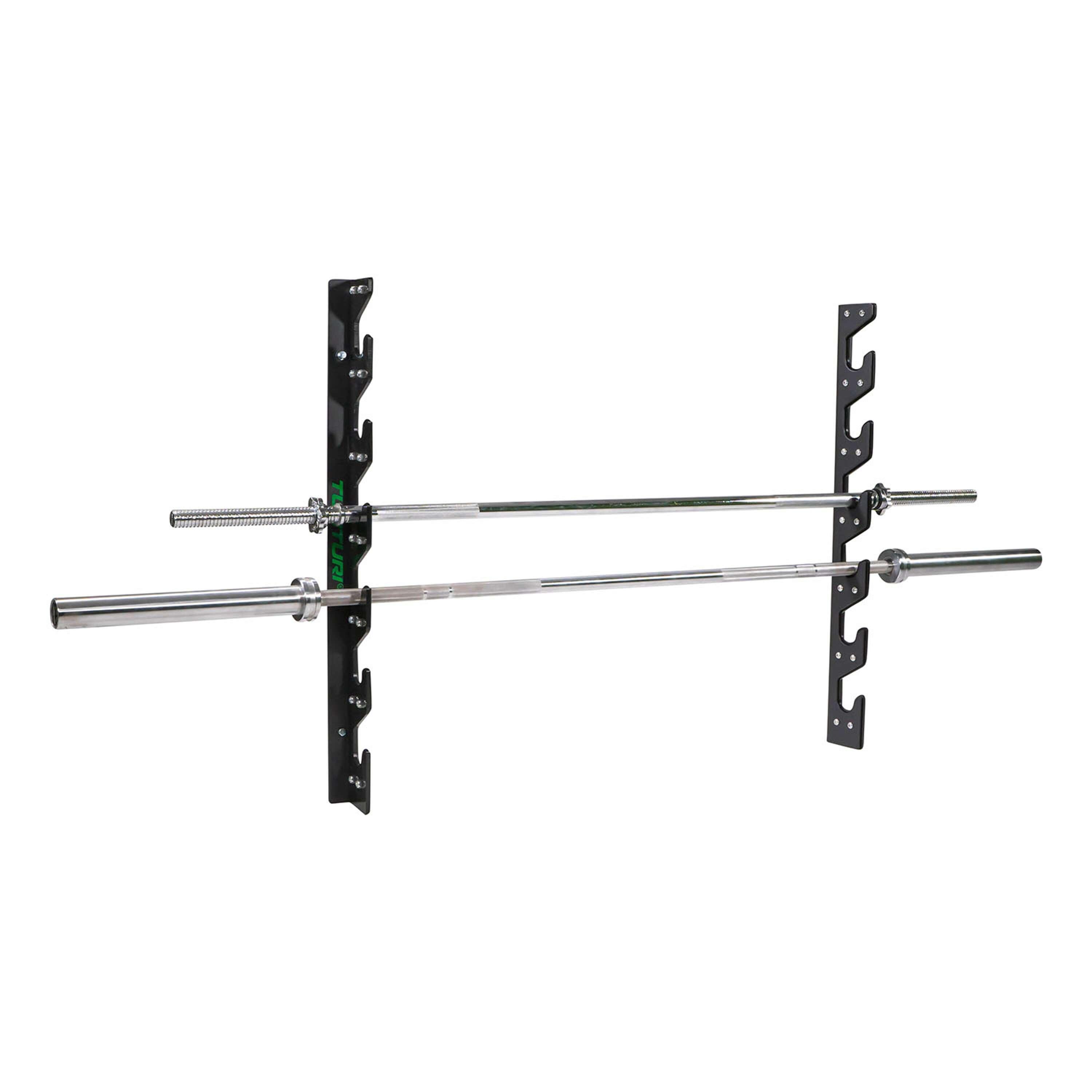 Supporto da Parete Tunturi per 6 Barre, 92 cm, Acciaio Robusto 2/4