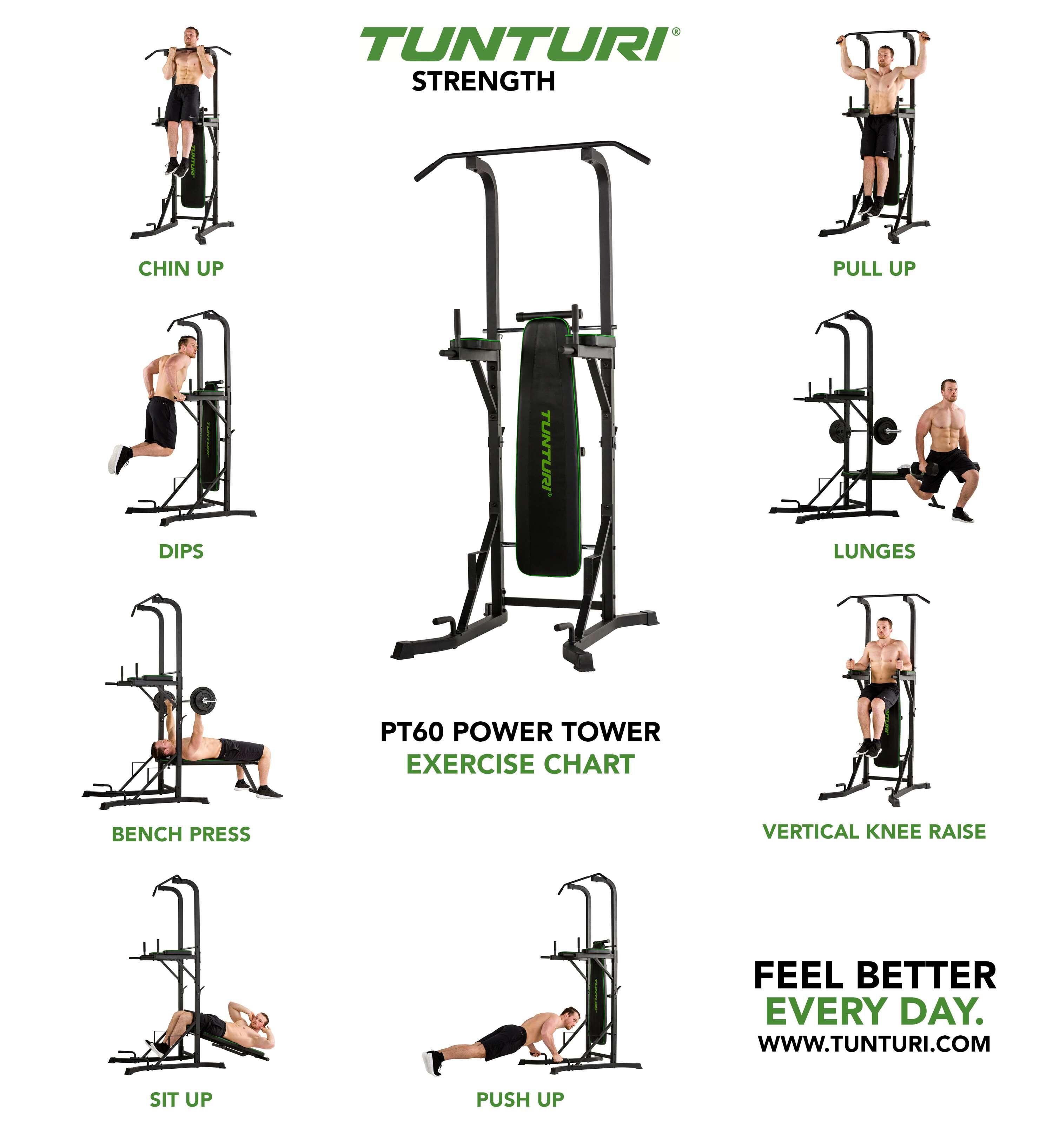 Kraftstation - Power Tower PT60 - Pull up Station - Dip Station - Hantelbank 3/7