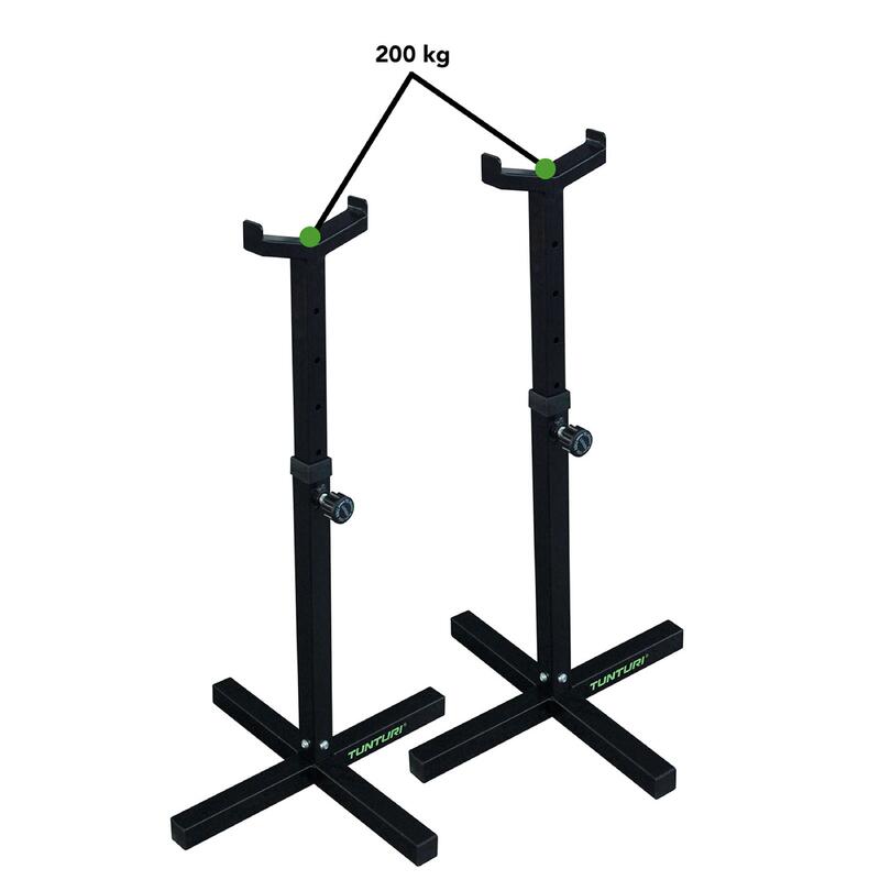 Paire de supports d'haltères Tunturi pour haltères longs WT10