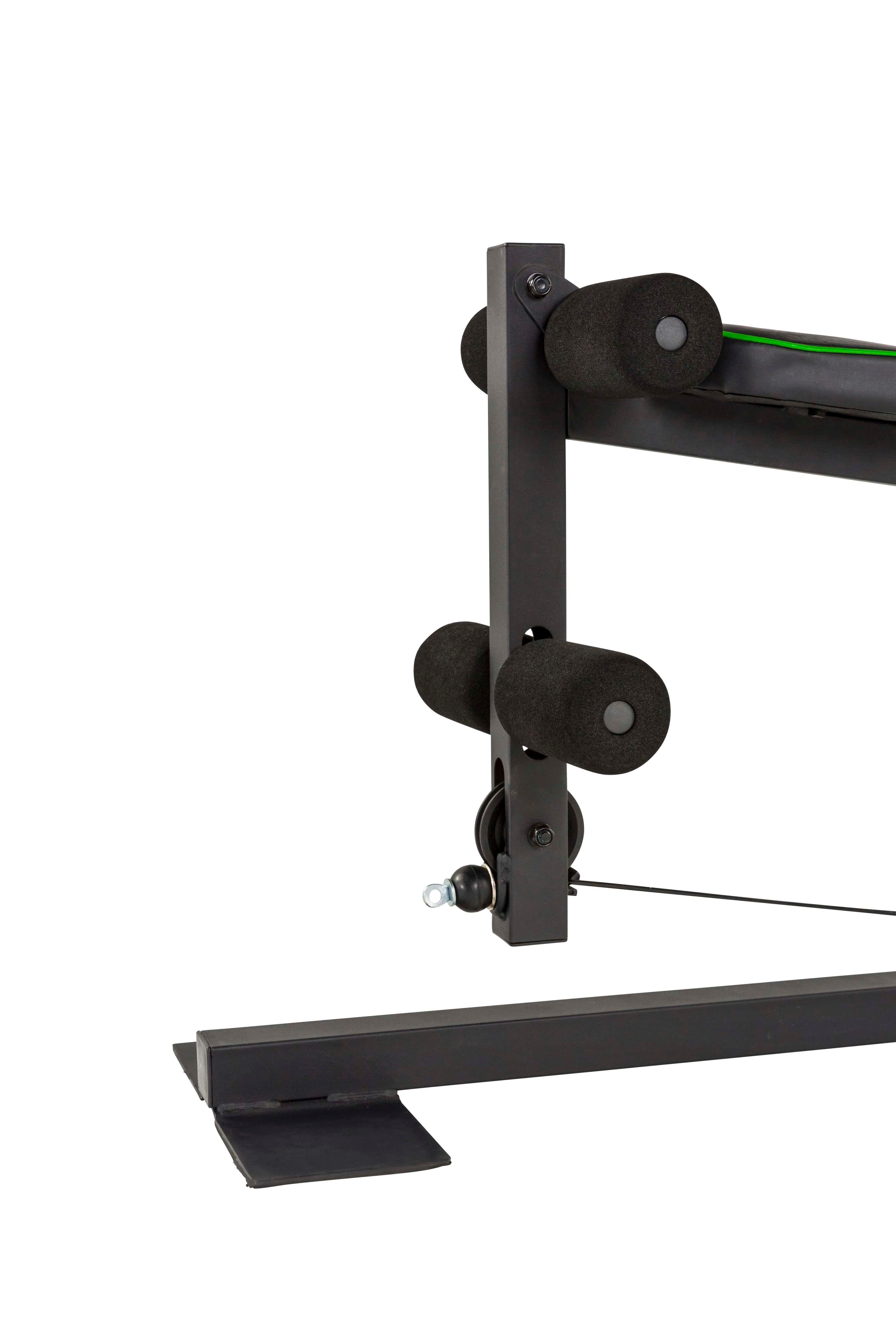 Kraftstation HG10 - Gewichtsblock 45 kg - Gewichtsplatten 9 x 5 kg - Zugstange 6/7